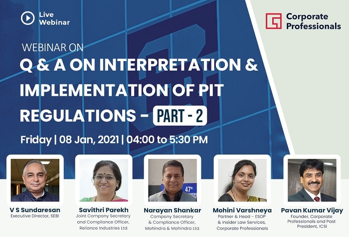 Webinar on Q & A on Interpretation & Implementation of PIT Regulations- Part - 2